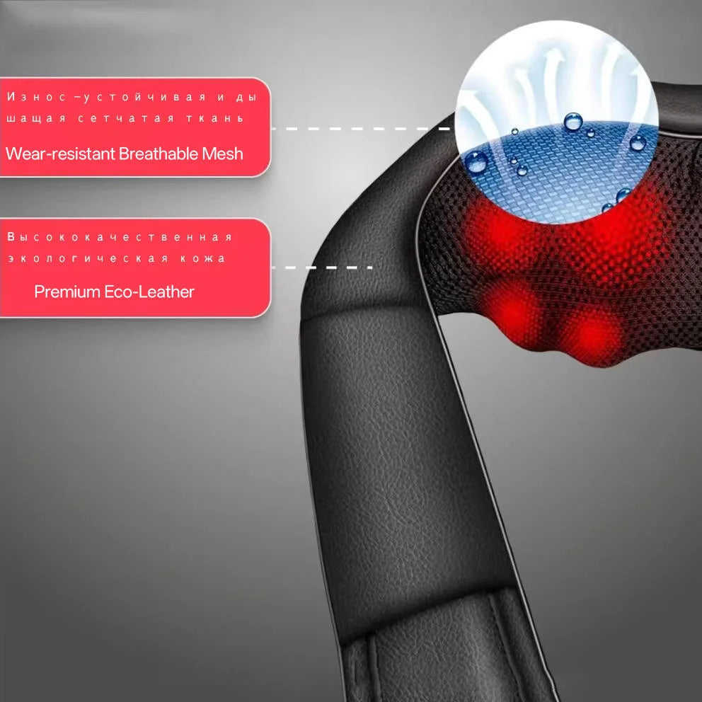 Masajeador Cervical con Luz Roja Infrarroja y Calor — Cuello, Espalda y Cintura