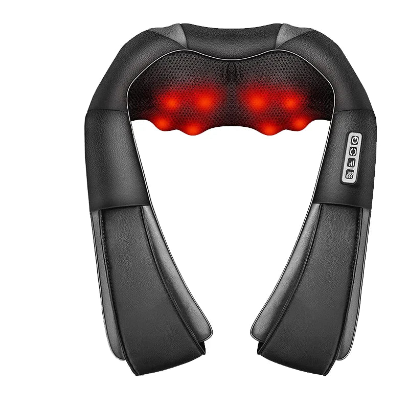Masajeador Cervical con Luz Roja Infrarroja y Calor — Cuello, Espalda y Cintura